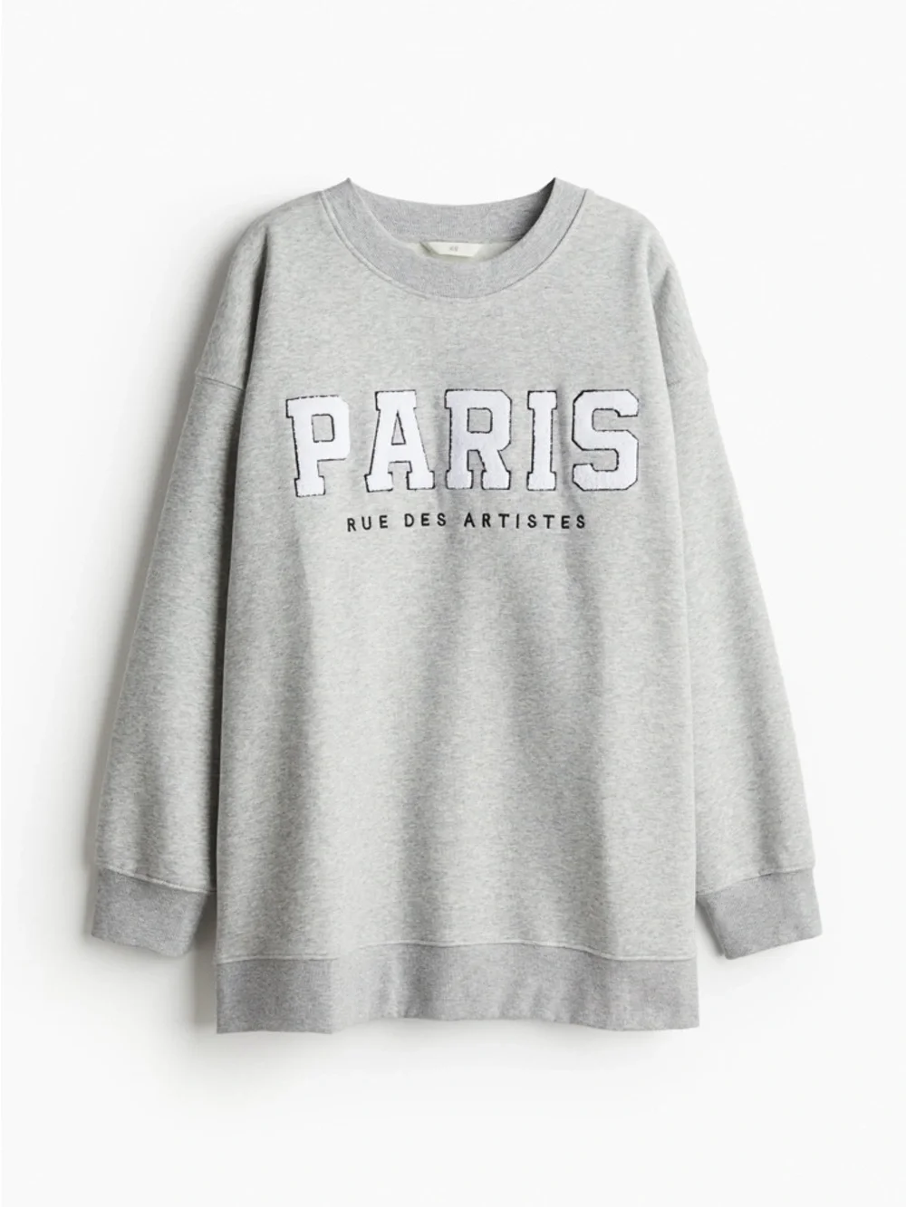 H&M Paris Graphic Oversized Long Length Crewneck Sweater - Picture 2 of 11